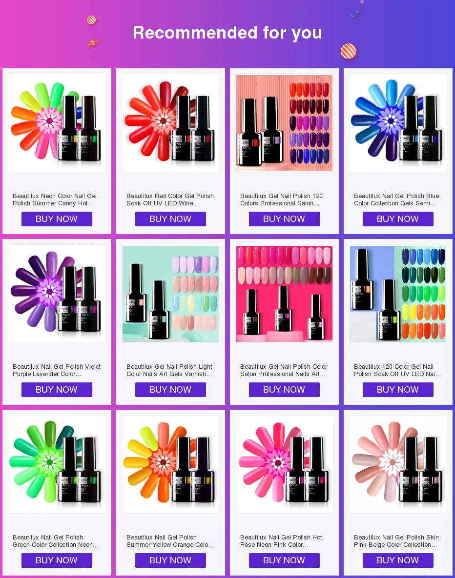 Beautilux Primer and Top Coat Collection: 10ml Nail Art Essentials