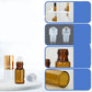 5PC Amber Roller Ball Glass Oil Bottles - Refillable Perfume Containers (1/2/3/5/10ML)