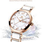 OLEVS Women's Luxury Quartz Wristwatch - Elegant, Waterproof Bracelet Watch