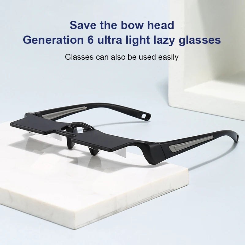 Ultra-Light Lazy Glasses – Full Frame Eyewear for Horizontal Reading & TV Viewing