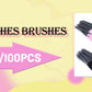 50/500/1000pcs Lip Brushes & Mascara Wands – Makeup Applicators & Eyelash Extension Cleaning Tools