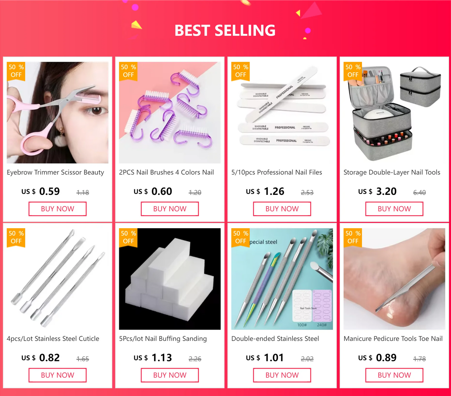 Eyebrow Trimmer Scissors with Comb - Stainless Steel Beauty Tool for Women