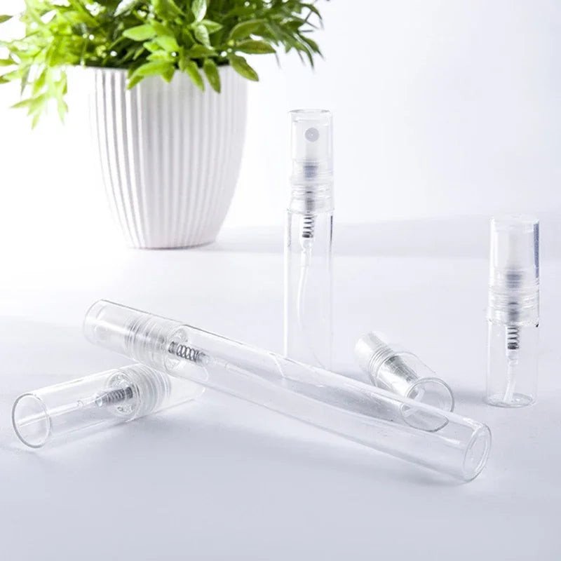 8/16PCS Portable Refillable Glass Perfume Spray Bottles for Travel