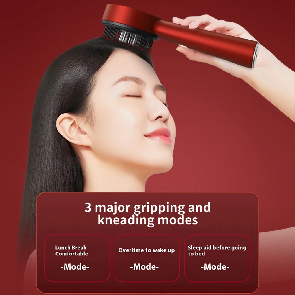 3 Modes Electric Massage Comb: The Portable Red Light Laser Comb for Hair Follicle Health