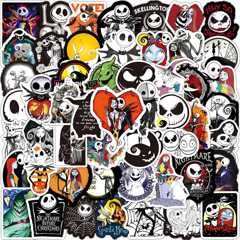 Spook-tacular Disney Fun: Nightmare Before Christmas Stickers for Every Occasion!