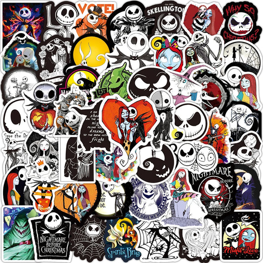 Spook-tacular Disney Fun: Nightmare Before Christmas Stickers for Every Occasion!