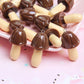 10pcs Simulation Mushroom Chocolate Snack Resin Charms