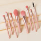 8PCS Makeup Brush Set - Includes Concealer, Blush, Powder, Eyeshadow, Highlighter, and Foundation Brushes