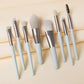 8PCS Makeup Brush Set - Includes Concealer, Blush, Powder, Eyeshadow, Highlighter, and Foundation Brushes