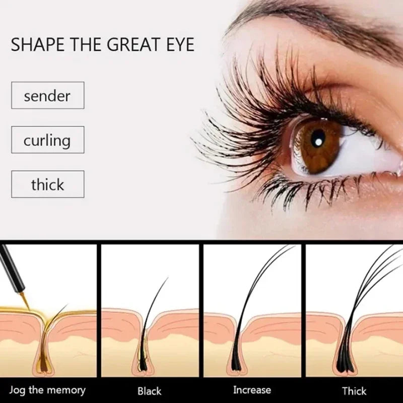 7-Day Eyelash Growth Serum for Stronger Eyelashes and Eyebrows - Thickening Treatment