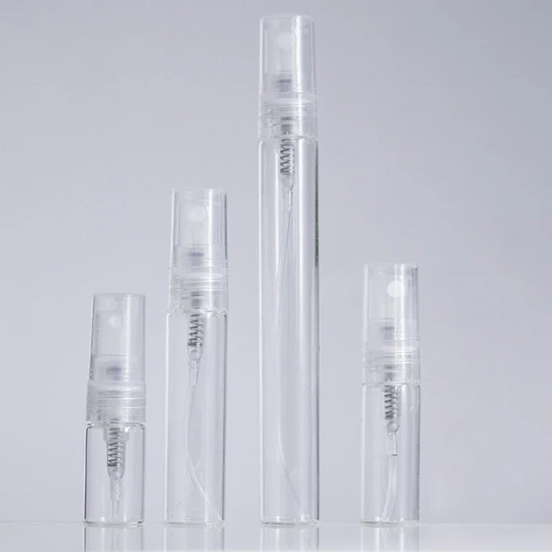 8/16PCS Portable Refillable Glass Perfume Spray Bottles for Travel