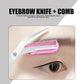 Eyebrow Trimmer Scissors with Comb - Stainless Steel Beauty Tool for Women