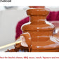 Chocolate Fountain 3-tier Mini Chocolate Tower Three Layer Melting Fondue Pot